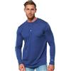 Merino.tech Maglia Termica Lana Merino - 100% Maglia Trekking Uomo Manica Lunga Merino Wool (X-Large, 170 Grey Blue Henly)