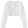 Mjjsk Cardigan per ragazze Moda Aperto Anteriore Coprispalle Bambini Maglia Manica Lunga Un Bottone Festa di Nozze Vestito Cappotto Bambini Tinta unita Maglieria