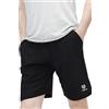 Moda Egidio Be Board 911 Bermuda Sportivo Uomo Cotone 100% Taglie Calibrate (IT, Testo, 9XL, Regular, Regular, Nero)