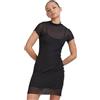 Urban Classics Abito da Donna in Rete A Doppio Strato Casual Dress, Nero, M