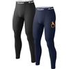 CL convallaria Pantaloni Termici Uomo Pantalone 1 o 2 Confezioni di Mutande Lunghe da Uomo, Intimo Termico, Strato di Base, Foderato in Pile, per Il Freddo