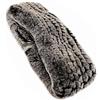XUYUZUAU Donna Scaldacollo Vera Pelliccia di Coniglio Rex Sciarpa a Cerchio Elastico Sciolto Autunno Inverno Caldo