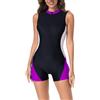 Vuncio Costumi da Bagno Intero Donna con Pantaloncini Modellante Taglia Forte Costume Intero Donna Contenitivo Morbidi Comode Sportivi Mare Spiaggia Piscina Monokini