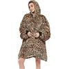 JOJJJOJ Oversize Felpa Con Cappuccio Coperta con Tasca Gigante Doppio Tessuto Comodo Sherpa Pile Caldo Felpa Accappatoio per Donne Uomini Regalo
