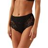 JADEA Slip Midi Donna 792 6 Pezzi - Cotone Modal e Pizzo per Comfort e Raffinatezza, Nero, 2XL