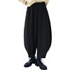 Generisch Pantaloni harem da donna a gamba larga, pantaloni lunghi da donna, per il tempo libero, pantaloni lunghi a vita alta, pantaloni sportivi autunnali, invernali, pantaloni comodi da trekking, leggeri