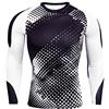 GUOCU Maglietta Uomo Manica Lunga Morbido Maglia Termica Compression Asciugatura Rapida da Corsa Maglia Ciclismo Dimagrante