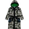 Harry Bear Accappatoio Bambino, Vestaglia Bambino Gioco, Dinosauri, Calcio E Camuffamento, Accappatoio Ragazzo Pile