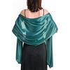 LumiSyne Donna Scialle Stola In Raso Setoso Per Abito Da Sera Tinta Unita Sciarpe Lunga Leggero Elegante Wrap Stola Per Sposa Matrimonio Cerimonia Festa, 200×70cm