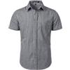 PARKLEES Camicia da uomo casual a quadri a quadri vestibilità regolare | A quadretti, con tasca, vestibilità regolare, abbottonatura, manica corta, cotone
