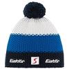 Eisbär Berretto da uomo e da donna Star Pompon Ski Austria - Berretto invernale in lana merino unisex con pile protegge da freddo e vento - Berretto con pompon traspirante e elastico dall'Austria, blu