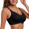 SHEKINI Donna Reggiseno Senza Comodo Ferretto Reggiseno Push Up Imbottito Bralette Supporto Morbido Regolare e Taglie Forti 3-3XL Regolabili Top Corsetto