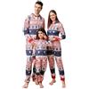 Sangdut Pigiama natalizio per la famiglia, set coordinato tutina con cappuccio, tuta da notte per donne, uomini, coppie di bambini, Red Snow-femmina, M
