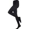 Living Crafts LivingCrafts, collant da donna, 72% lana (organico); 26% cotone (biologico); 2% elastan (Nero, XS)