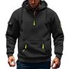 Generico Felpa Uomo con Cappuccio Tasche Zip Invernale Casual Moda 2025 Comfort Morbido