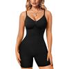 Gotoly Body Contenitivo Donna Shapewear Bodysuit Pancia Piatta Guaina Modellante Pancera Contenitiva Intimo Snellente Body Shaper Senza Cuciture (Nero, XS-S)