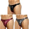 Casey Kevin Perizoma Uomo Intimo Pelle Sexy Uomo Perizomi Tanga Uomo G-String (Pacco da 3)