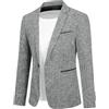 Allthemen Blazer Élégant Uomo Giacca de Sportiva Jacket Business | Risvolto,Leggerment Elastico,Retrò Casual,Leggero Traspirante,2 Tasche,Maniche Lunghe,Festa Matrimonio Smoking,Tutte Stagioni