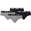 PUMA Everyday - Mutande da uomo, confezione da 4, 008 - Dark Grey Melange/Black, L