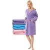 Twinzen Accappatoio Bambino Adolescenti con Cappuccio, 100% Cotone OekoTex, Accappatoio Ragazzo Ragazza - Tessuto Spugna Accappatoio da Bagno Ultra Morbido e Assorbente