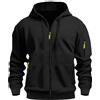 Generico Felpa Uomo con Zip e Cappuccio Leggera Invernale Felpe Con Cerniera Giacche Elegante Slim Fit Casual Felpa Trekking con Tasche Sportiva Casual Felpe Giubbotto Basic Vintage Moda Hoodie Streetwear 2025