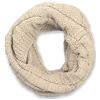 styleBREAKER Sciarpa ad anello unisex in maglia a quadri invernale,Beige
