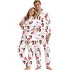 Generico Pigiama Personalizzato Uomo Donna Set con Foto in Seta 2 Pezzi con Top Aperto Davanti e Pantaloni Pigiami Abbinati Coppia Fidanzati Divertente per Casa San Valentino Natale,Festa della Mamma papà