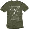 MAKAYA Maglietta Band- T-Shirt Musica Chitarra Classica Rock Uomo Verde L