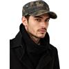 Fasbys Cappello militare unisex uomo donna 100% twill di cotone Flat Top Baseball Cap regolabile Cadet Cap, Camo_verde militare, Taglia unica