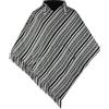 virblatt - Poncho Uomo | 100% Cotone | Poncho Uomo Invernale Coperta Poncho Pile Tabarro Cappuccio Poncho Messicano Oversize - Abajo nero L-XL