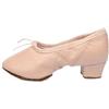 LCKKJHG Scarpette Da Ballo Scarpe da ballo di qualità for le donne in pelle con tacco medio, ragazze, balletto, danza del ventre, yoga, scarpe, insegnante(Genuine Leather PK,2)