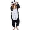 SAMGU Pigiama Animali Cosplay Uomo Donna Adulti Costume Tuta Nero + Bianco M