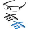 PapaViva Kit di ricambio per naso e calzini in gomma per Oakley Flak 2.0 OO9295/Flak 2.0 XL OO9188/Flak 2.0 Asian Fit