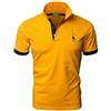 VMSUCIJ Polo Elegante Uomo Manica Corta in Cotone Camicia con Tasca Sportiva Slim T-Shirt