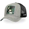 Capslab Cappello da uomo e donna My Hero Academia, berretto da camionista, regolabile con snapback, Grigio chiaro melange/Nero, Taglia unica