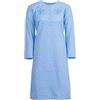 Romesa Camicia da notte da donna, termica, per autunno e inverno, Azzurro, XXL