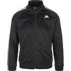 Kappa - Felpa con Zip, Uomo, Nero, Poliestere, Sport Street. 222 Banda Anniston Slim, Taglia: 2XL