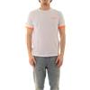 SUN68 T-Shirt Cotone Piquet Logo Fluo (IT, Testo, S, Regular, Regular, Standard, Bianco)