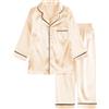 Verve Jelly Pigiama per bambina da bambino Set da pigiama a maniche lunghe per ragazzi 2 pezzi Set pigiama per bambini Pigiama in cotone 150 Oro 10-11 anni