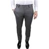 Evoga Pantaloni Uomo Sartoriali Nero Blu Grigio Classico Elegante Cerimonia