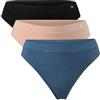 DANISH ENDURANCE Tanga Donna in bambù, Perizoma Donna a Vita Bassa, Brasiliana Donna, 3 Paia