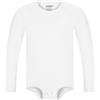 Landofgenie Adult Pigiama Bodysuit da Body Uomo a Maniche Lunghe Stile Basic Fibbia Onesie Jumpsuit Leotard Top Bianco M
