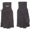 EEM Fashion EEM guanti mezze dita KLARA da donna in lana con fodera termica Thinsulate; antracite, L