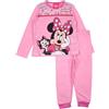 Disney Pigiama da Bambina in Cotone Minnie, Completo Comodo ed Elegante per Ragazze, Design Minnie Mouse, Rosa Chiaro, 5 Anni