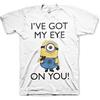 Minions Licenza Ufficiale Got My Eye On You Uomo Maglietta (Bianca), M