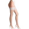Selente Calze autoreggenti da donna Lovely Legs con pizzo rosso, prodotte nell'UE, AutoreggentI con Pizzo