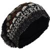 Gheri Lavorato a Maglia di Lana Foderato in Pile Multicolore Beanie Cappelli G
