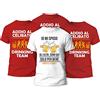 t-shirteria - Magliette Addio al Celibato - Set Completo con Maglia Speciale per Lo Sposo e Colorate per Amici - Gadget Festa con Materiali Traspiranti e Certificati