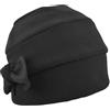 Melegari Cappello Donna Cuffia Mirca | Pile Polar Fleece | Tascabile | Made in Italy (Nero)