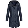 FGUUTYM Giacca impermeabile da donna lunga da trekking da donna, impermeabile, traspirante, per attività all'aria aperta, giacca softshell da donna, impermeabile, per l'autunno, per le escursioni in